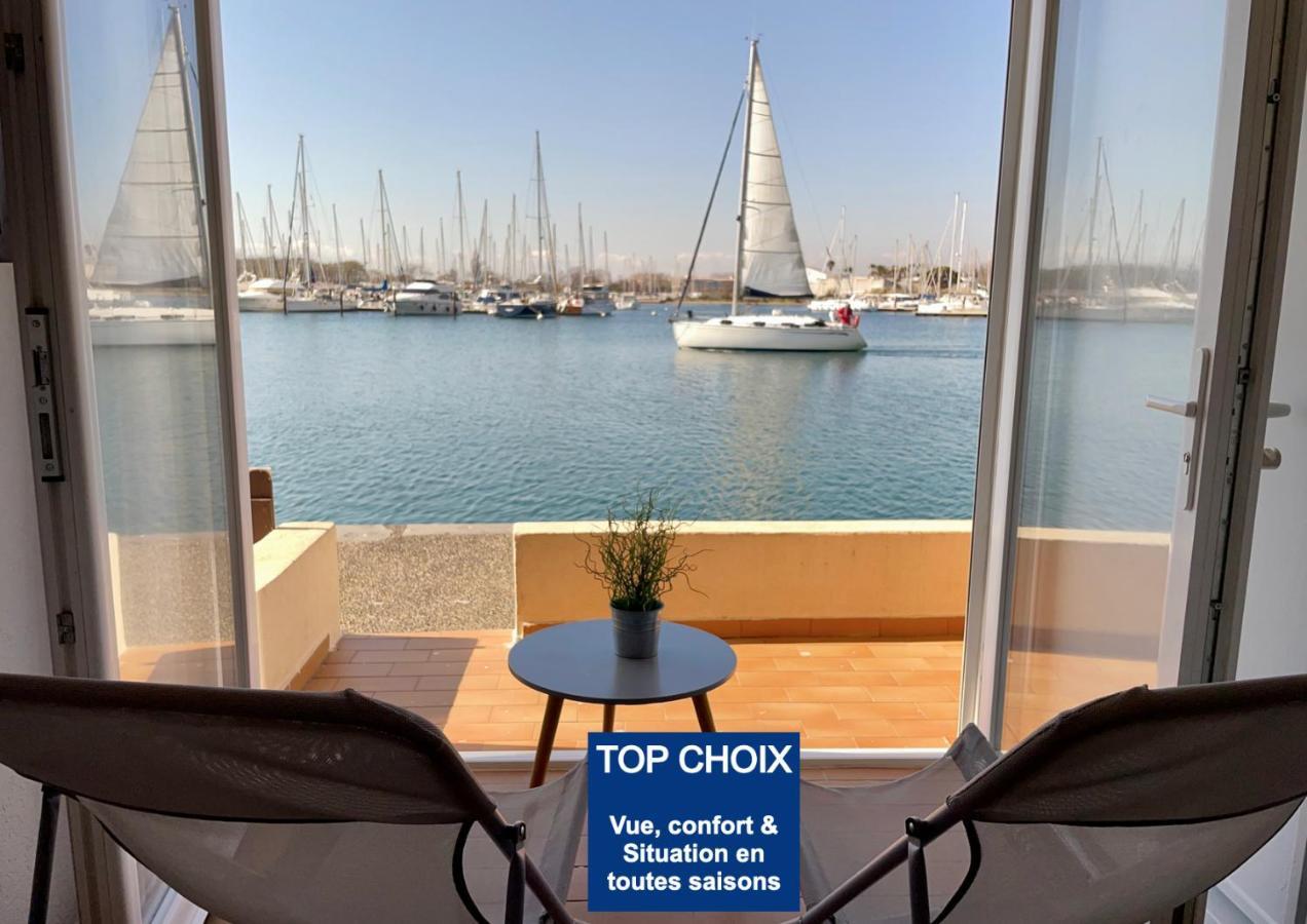 Studio - Les Pieds Dans L'Eau Agreable En Toutes Saisons 4 Couchages - Climatisation - Parking Prive - Piscine Sur Mer - Vue Magnifique Et Rare - Situation Optimum - Les Argonautes - Ile Des Pecheurs - Cap D'אגדה מראה חיצוני תמונה