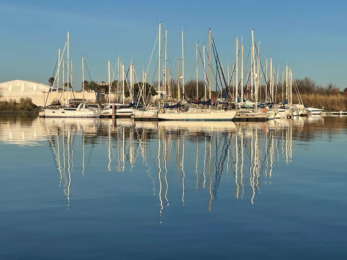 Studio - Les Pieds Dans L'Eau Agreable En Toutes Saisons 4 Couchages - Climatisation - Parking Prive - Piscine Sur Mer - Vue Magnifique Et Rare - Situation Optimum - Les Argonautes - Ile Des Pecheurs - Cap D'אגדה מראה חיצוני תמונה